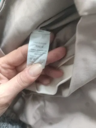 Leggings con falda beige