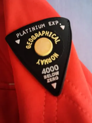 Abrigo Geographical Norway Naranja