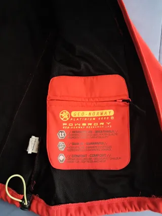 Abrigo Geographical Norway Naranja