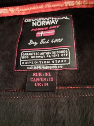 Abrigo Geographical Norway Naranja