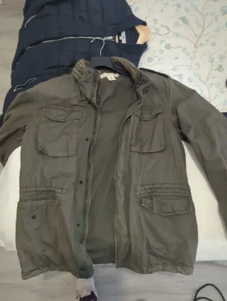 Chaqueta militar hombre verde