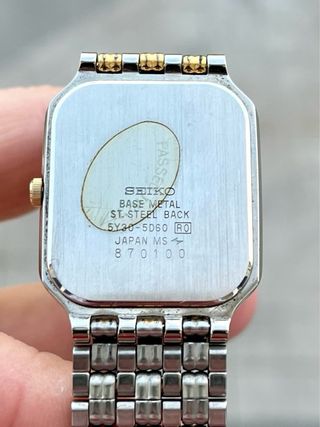 Reloj Seiko Tank Vintage Nuevo *Año 1988*