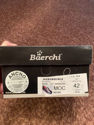 Mocasines Baerchi Hombre Negro Talla 42 Nuevos