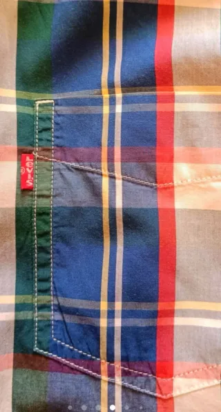 Camisa Levi's cuadros azul L/XL