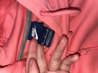 Sudadera Nike con capucha rosa mujer