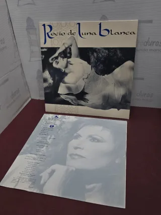 Vinilo Rocio Jurado de Luna Blanca. Firmado