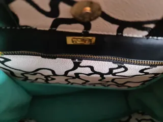 Bolso Tous Beige y Negro con neceser