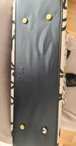 Bolso Tous Beige y Negro con neceser