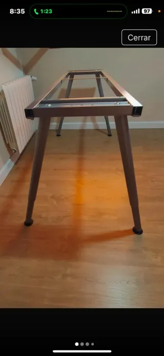 Escritorio con patas regulables (estructura)