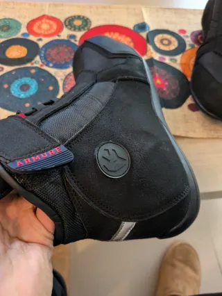 Botas moto Armure Milot Negras Impermeables