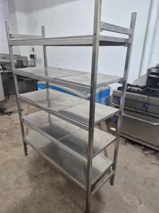 Estantería Metálica Plata 5 Niveles