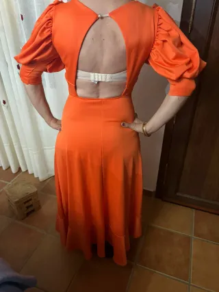 Traje de flamenca naranja
