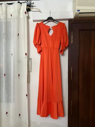 Traje de flamenca naranja