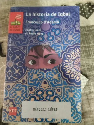 Libro lectura La historia de Iqbal