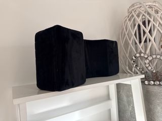 Cojín Camilla Estética Terciopelo Negro