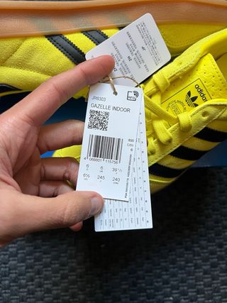Adidas Gazelle Indoor Amarillo Negro Talla 39