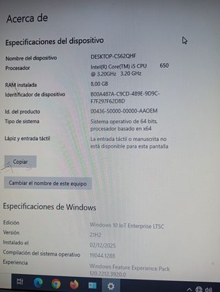 Ordenador sobremesa (T193)