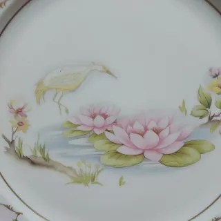 Piatto Porcellana Limoges Rossemble D'Ancen 28cm