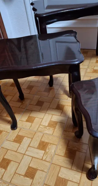 Conjunto 3 mesitas de salón madera* Mesas Nido *