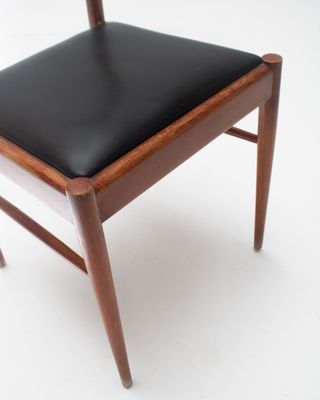 Sedie in stile scandinavo in legno, set di 6