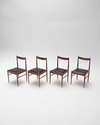 Sedie in stile scandinavo in legno, set di 6