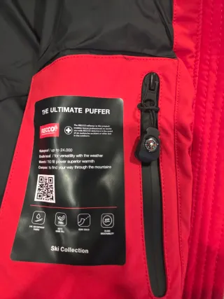 Chaqueta de esquí roja