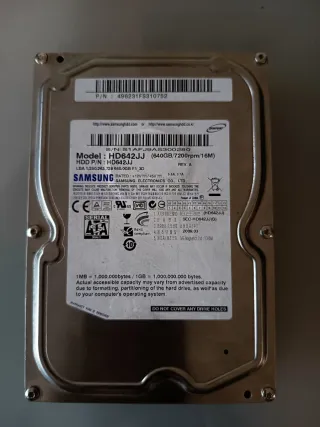 Disco Rígido Samsung HD642JJ 640GB