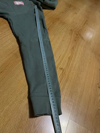 Sudadera Blue Banana verde con rosa