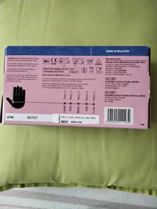 Guantes Nitrilo Maxter.