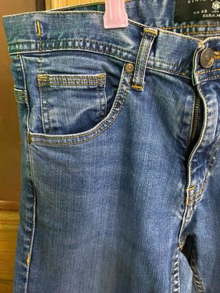 Vaqueros Zara Man Azules Slim Fit
