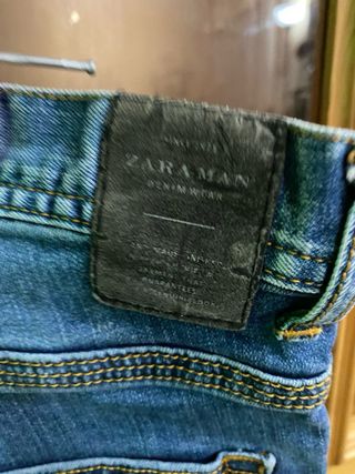 Vaqueros Zara Man Azules Slim Fit