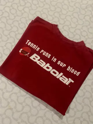 Camiseta Babolat TENNIS RUNS IN OUR BLOOD Roja