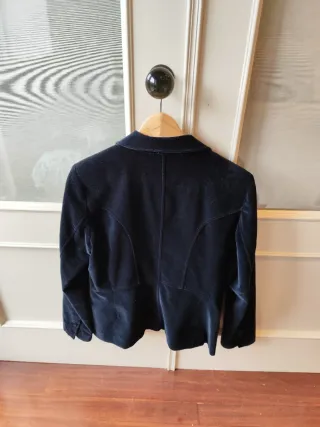 Americana de mujer/ terciopelo azul noche