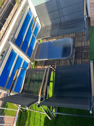 Divano e 2 poltrone da esterno