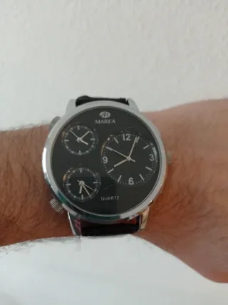 Reloj Marea 35146 Correa Cuero Negro