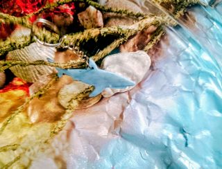 Pendientes y llavero de animales marinos artesanal