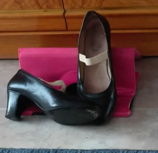 Zapatos de tacón negros para baile Talla 38