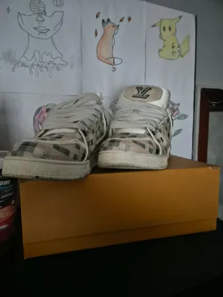 Sneakers Louis Vuitton Beige/Bianco