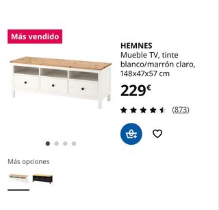 Mueble TV IKEA Madera Blanco Marrón