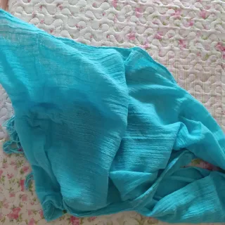 Pañuelo azul turquesa