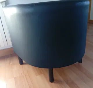 Butaca Negra Ikea Piel Sintética