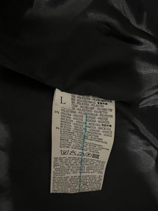 Giacca nera doppiopetto... veste 44/46