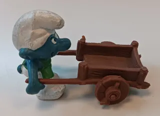 Puffo Giardiniere con Carretto