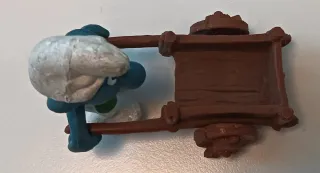 Puffo Giardiniere con Carretto