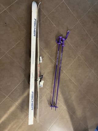 Esquís Fischer SC4 Sport Carbon con Bastones