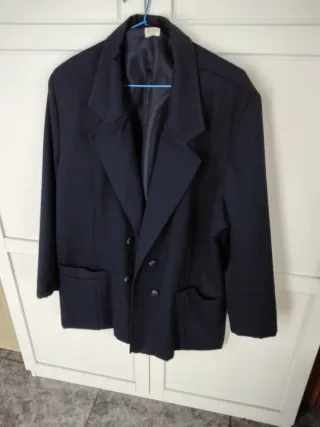 Americana Cruzada Azul Marino