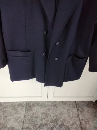 Americana Cruzada Azul Marino