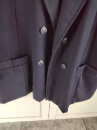 Americana Cruzada Azul Marino