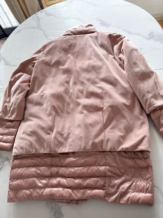 Cazadora acolchada mujer rosa