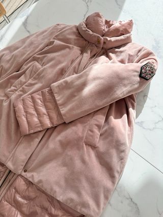 Cazadora acolchada mujer rosa